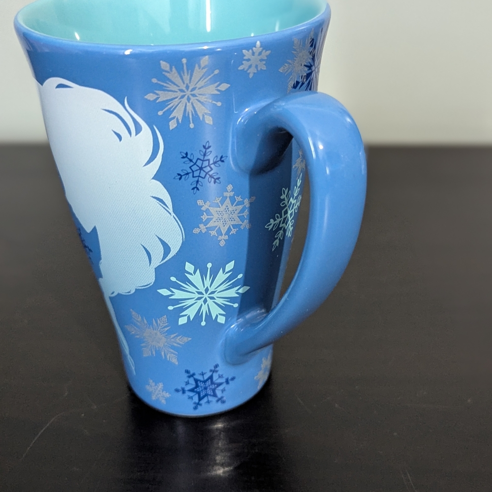 Disney Frozen Elsa & Anna Silhouette Keep Calm and Let It Go Ceramic Mug 12 Oz - Picture 6 of 10